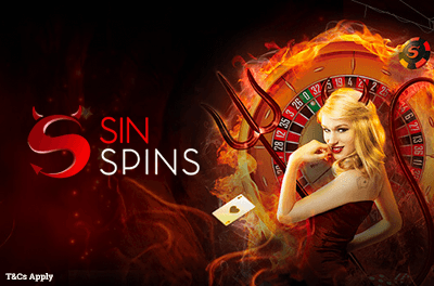 SinSpins Casino Bonus: 100% up to £200