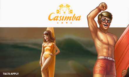 Casimba Casino Bonus: 100% up to £500 + 50 spins