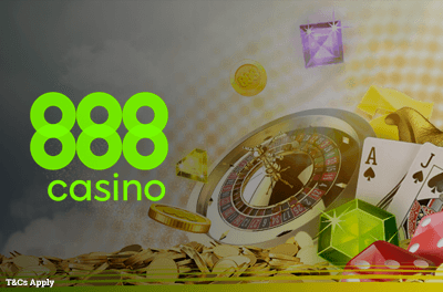 888 Casino Bonus: 100% up to £100 on 1st Deposit