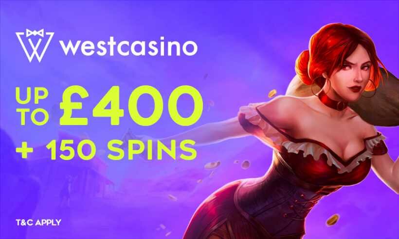 West Casino: 100% Bonus + 100 Spins on Guns ‘N’ Roses