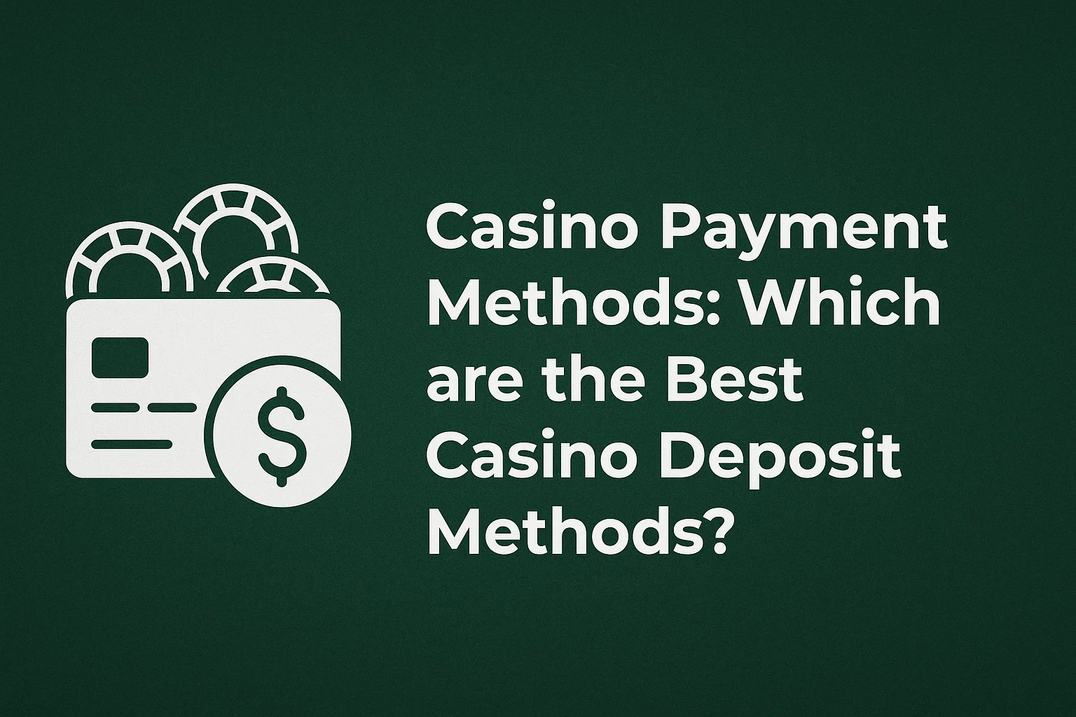 Casino Payment Methods: Which are the Best Casino Deposit Methods?