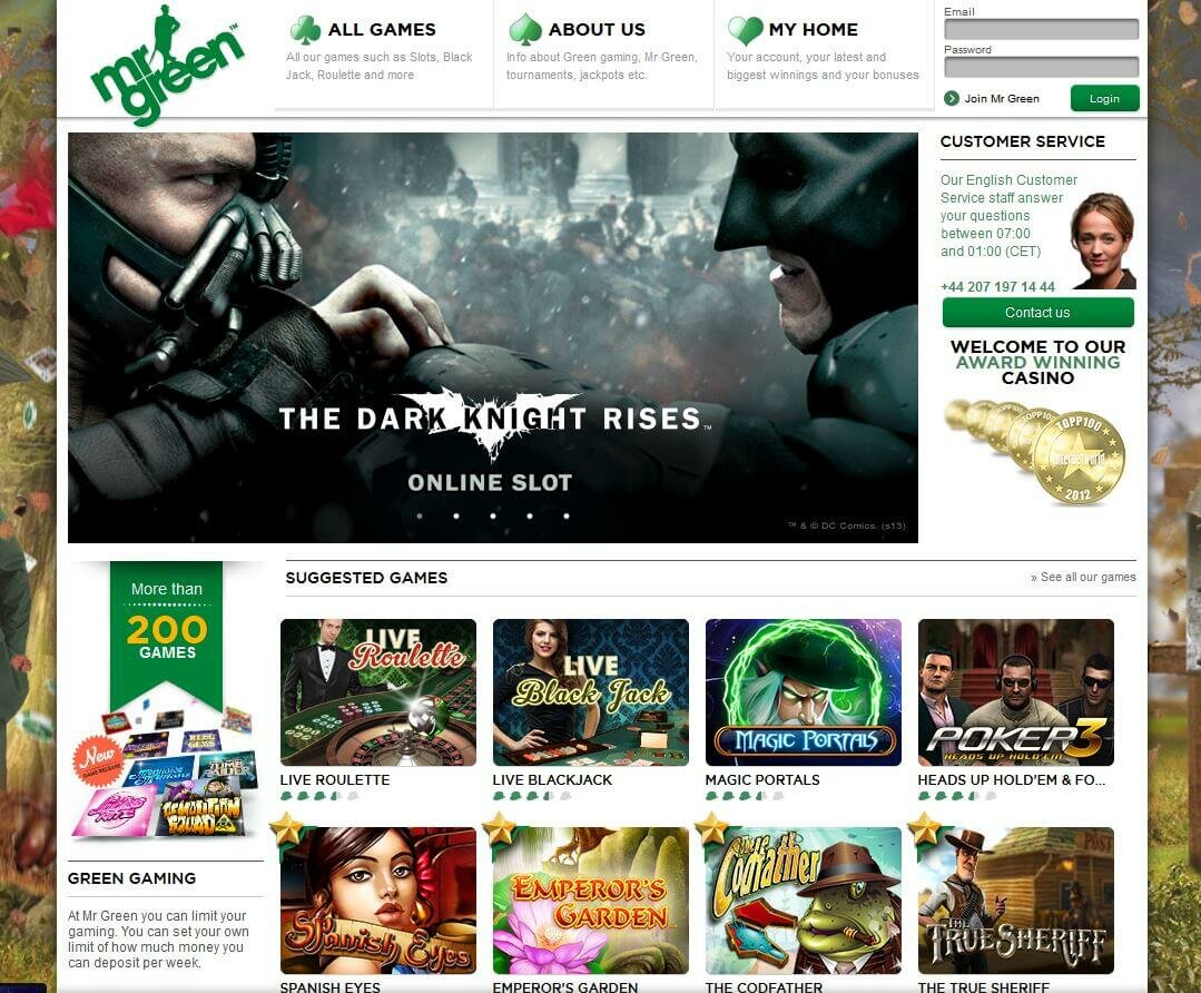 Mrgreen bonus homepage