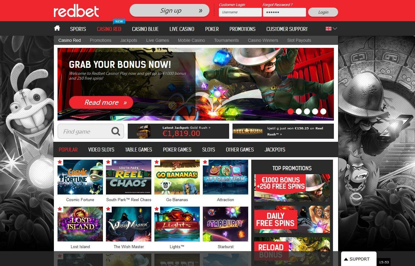 Casino, Live Casino, Poker, Sportsbook, Live Bet