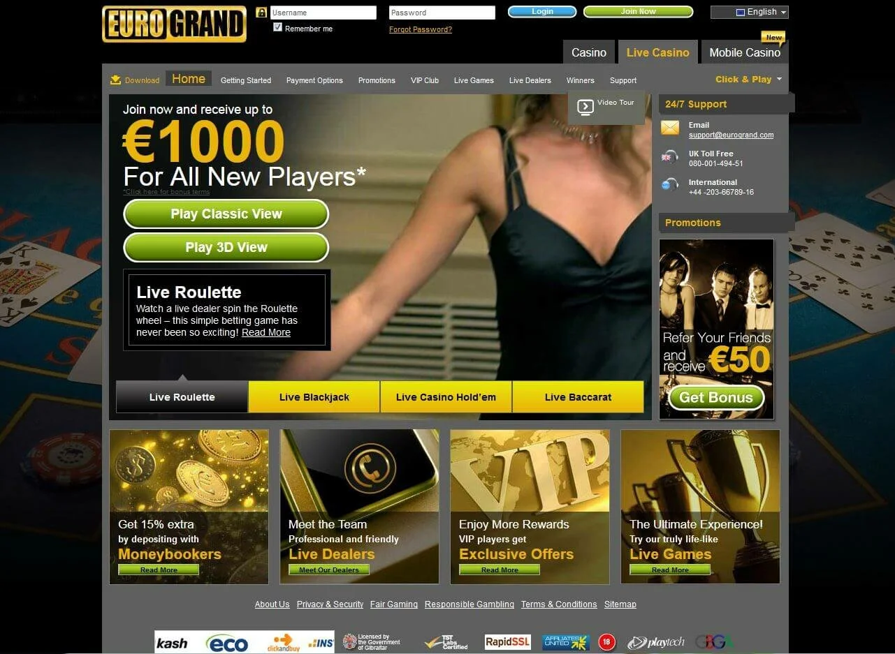 Eurogrand Live Casino Eurogrand Live Casino