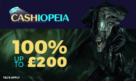 Cashiopeia - 100% up to €200 bonus
