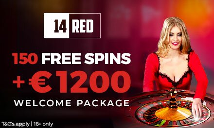 14 Red Casino Free Spins Bonus: 150 Free Spins + Bonus Deposits worth up to €1200
