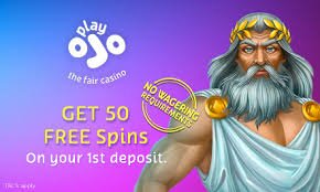 PlayOJO Casino Free Spins Bonus: 50 No Wagering Free Spins on 1st Deposit