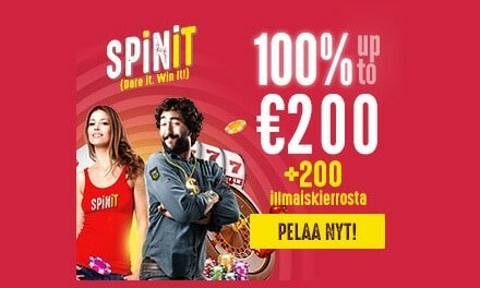 Spinit – 1000 € bonusta ja 200 ilmaiskierrosta
